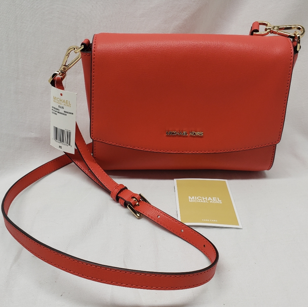 Michael Kors Ellis Mandarin MD Flap Messenger Bag